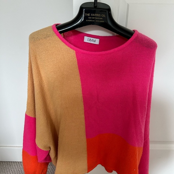 Pink Lilyful Sweater, One Size Fits Most - Picture 3 of 5